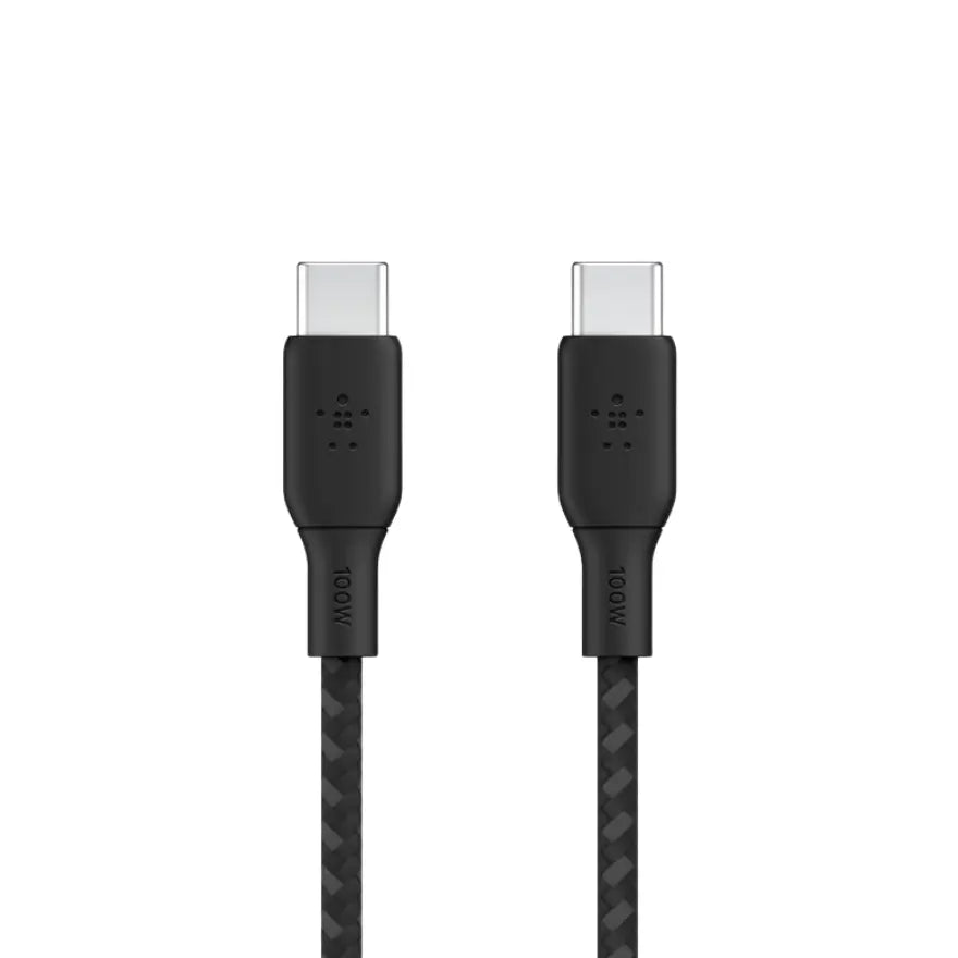 Belkin - Cable Trenzado USB-C 100 W 2 metros - Negro