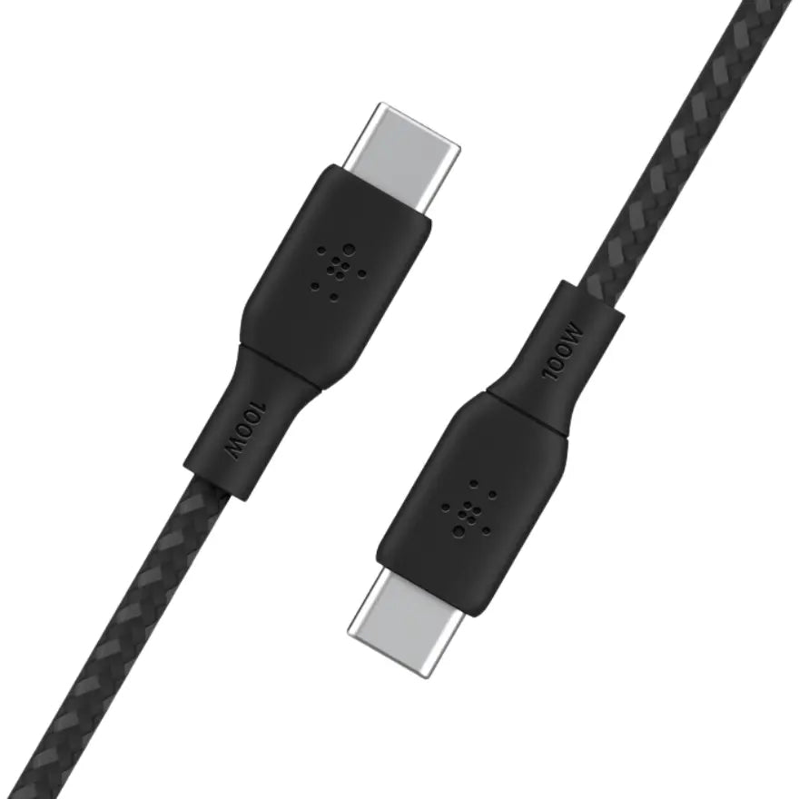 Belkin - Cable Trenzado USB-C 100 W 2 metros - Negro