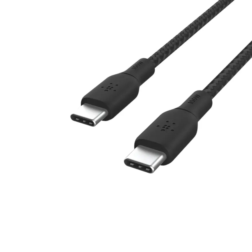Belkin - Cable Trenzado USB-C 100 W 2 metros - Negro