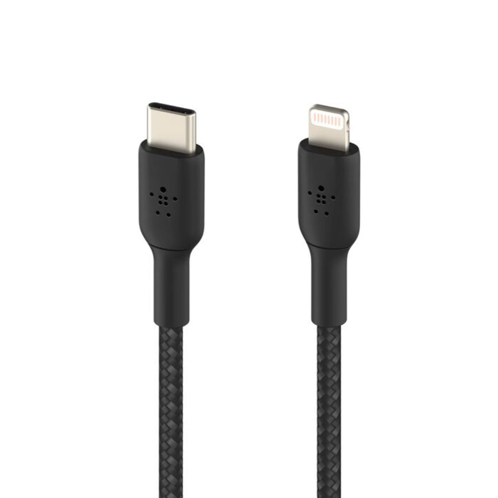 Belkin BoostCharge - Cable Trenzado USB-C a Lightning - 1 Metro - Color Negro