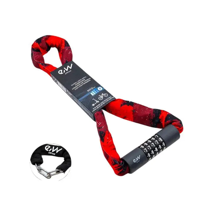 Candado Antirrobo de Contraseña con Funda Protectora para Patinete y Bicicleta