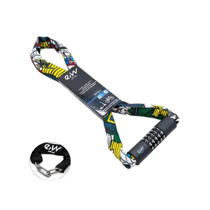 Candado Antirrobo de Contraseña con Funda Protectora para Patinete y Bicicleta