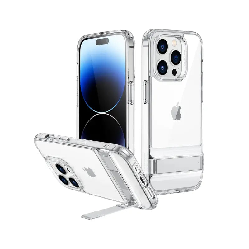 ESR Air Shield Boost - Funda iPhone 14 Pro Max Transparente con Soporte Kickstand