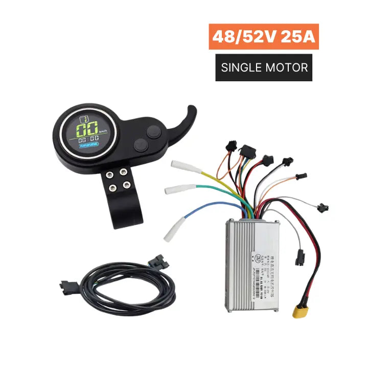 Kit Controladora + Pantalla Display JP Single Motor (48/52V 25A)