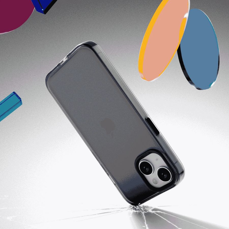 Rhinoshield - Funda iPhone 13/14 JellyTint (Negro Cuarzo)