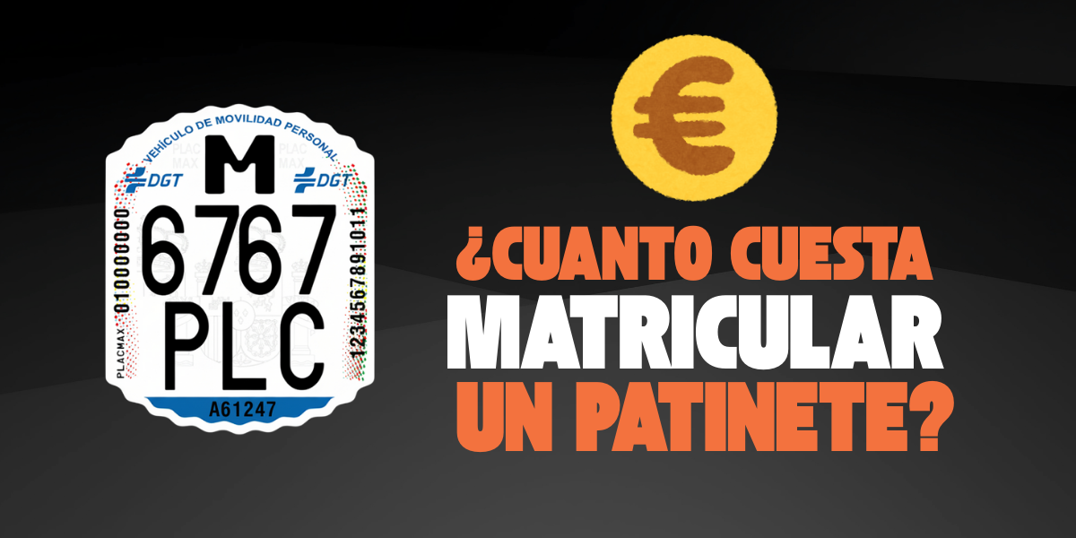 Cuánto cuesta matricular un patinete eléctrico en 2026 - etiqueta identificativa DGT con matrícula VMP