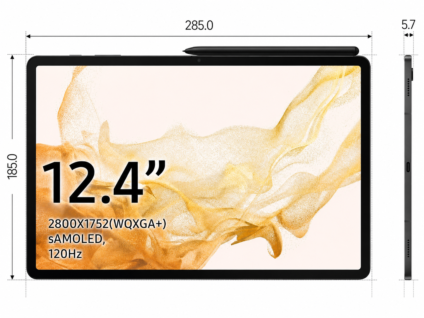 Samsung Galaxy Tab S8+ 5G 12,4" 8GB/128GB