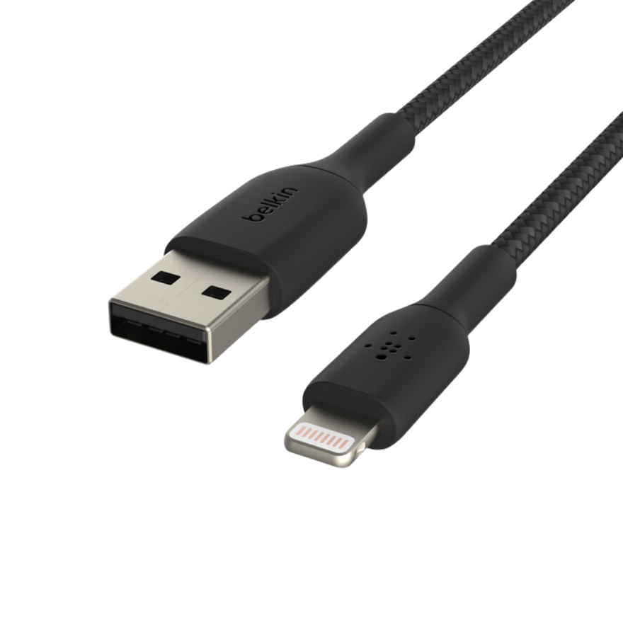 BELKIN Cable Trenzado USB-A a Lightning 1m