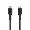 Belkin BoostCharge - Cable Trenzado USB-C a Lightning - 1 Metro - Color Negro