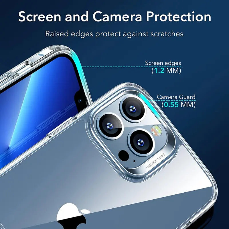 ESR Air Shield Boost - Funda iPhone 13 Pro Transparente con Soporte Kickstand
