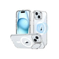 ESR Classic HaloLock - Funda MagSafe iPhone 15 Plus Transparente con Soporte Kickstand